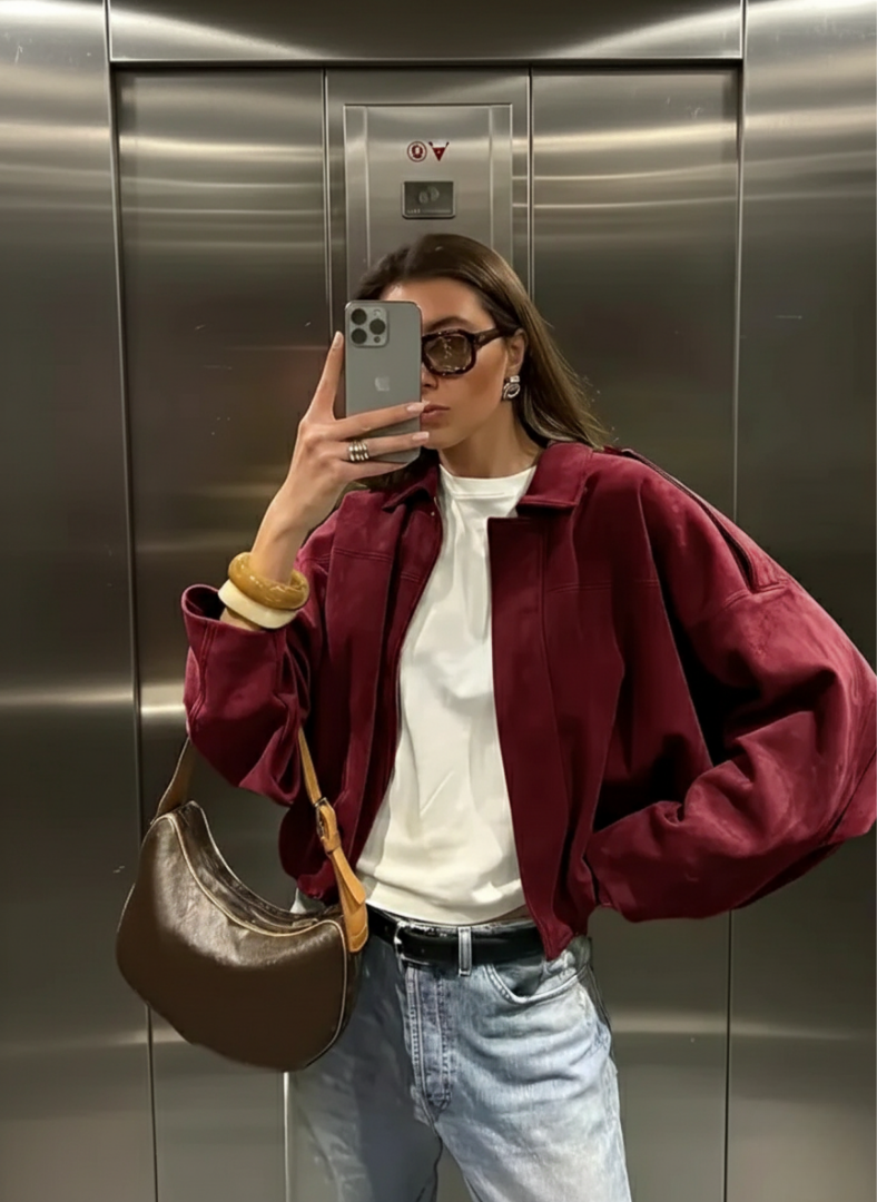 Aurélie | Veste Bomber Élégante