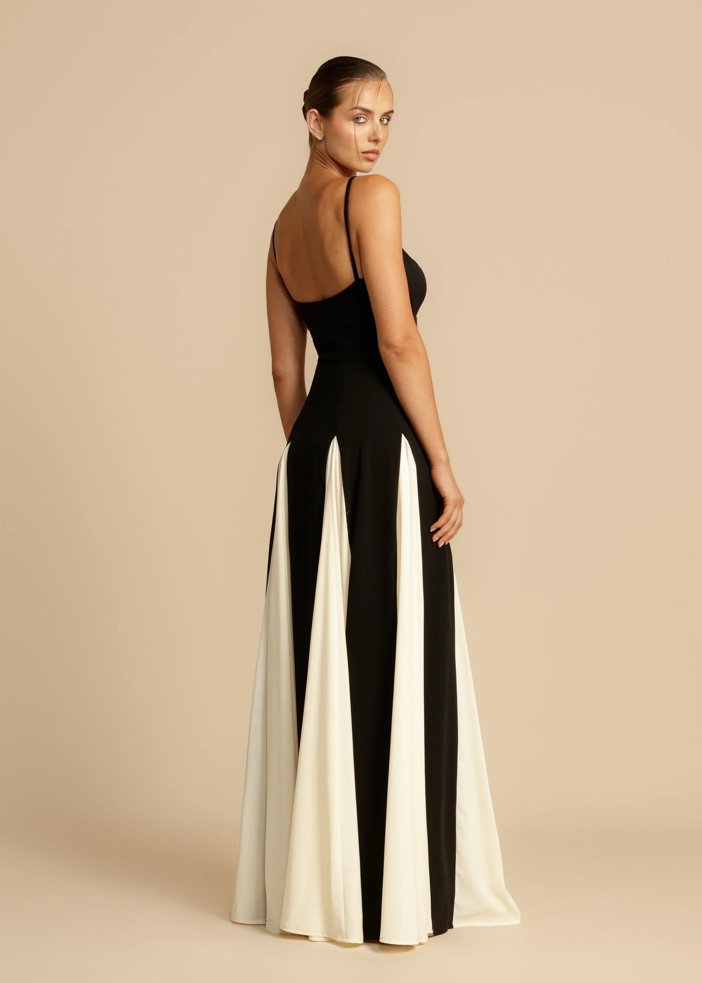 OLIVIA | Black Tie Maxi Dress