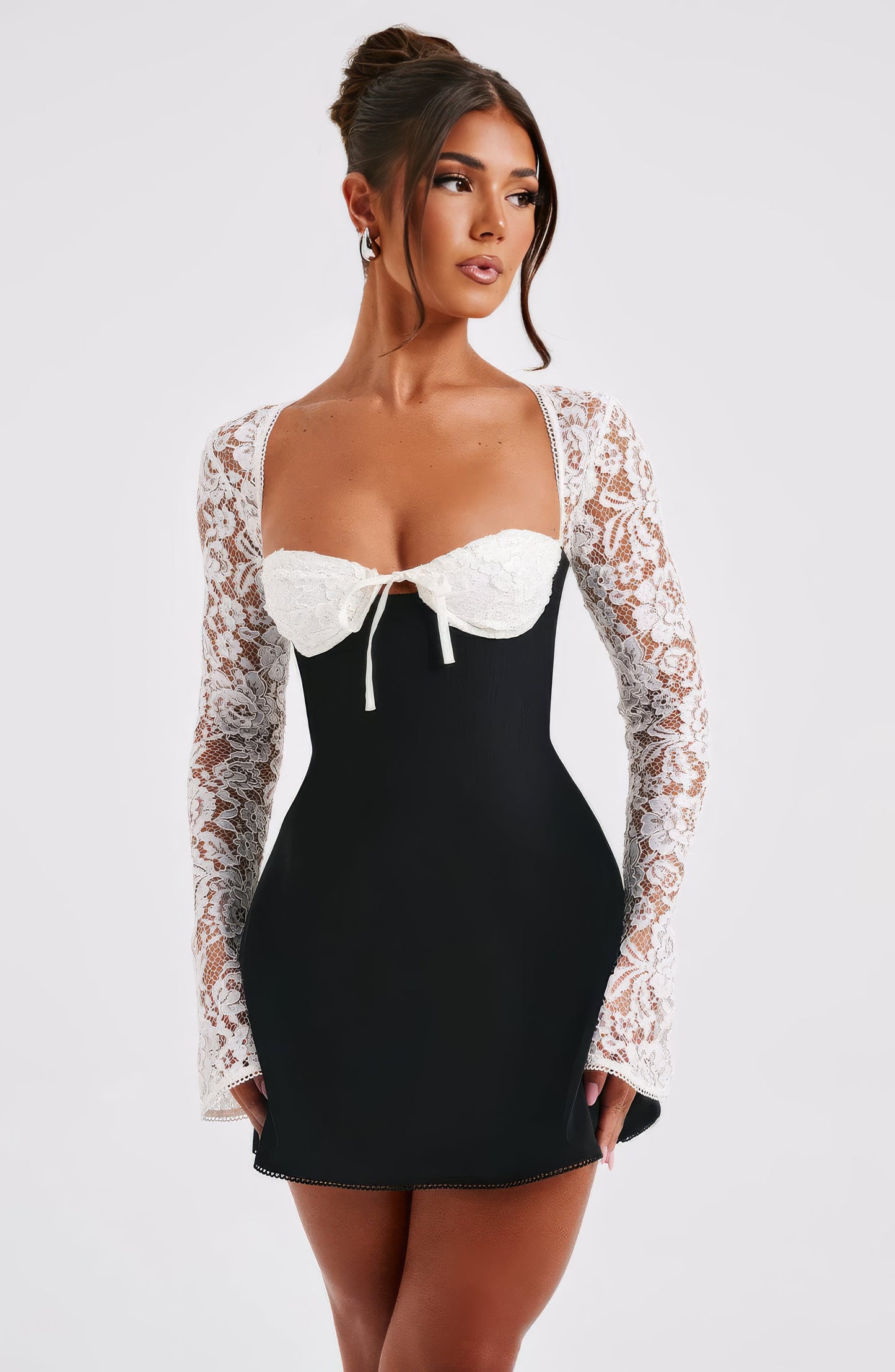 GABRIELLE | ROBE À MANCHES LONGUES ÉLÉGANTE