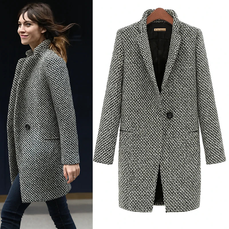 Aline | Manteau Long En Laine d'hiver
