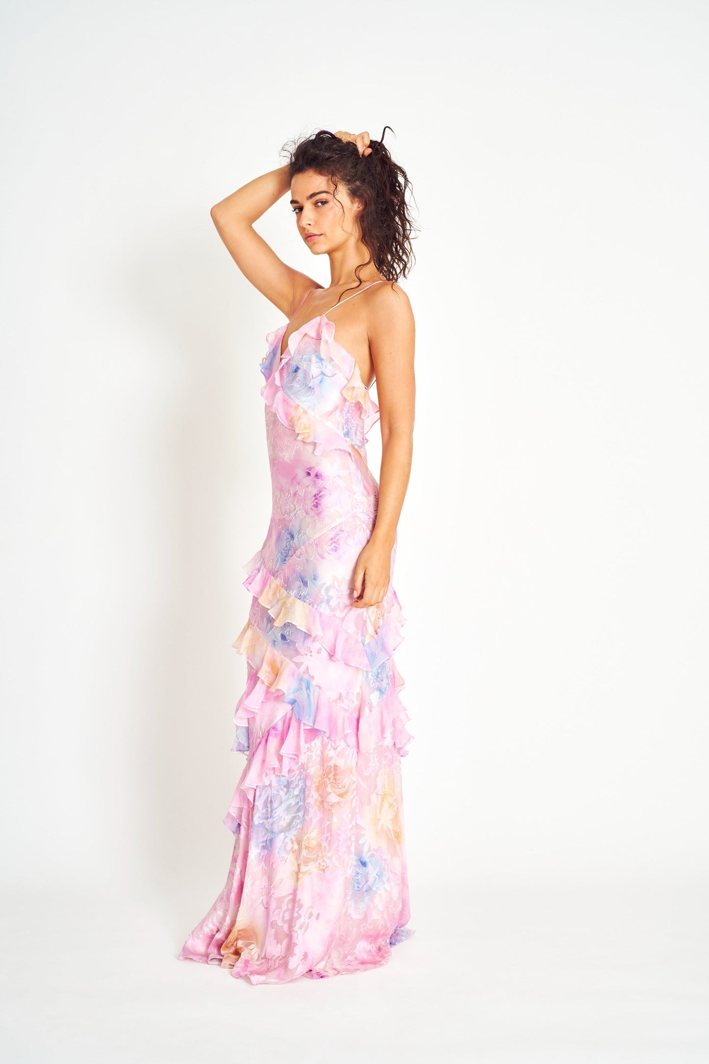 Rialto | Robe maxi en chiffon à fleurs