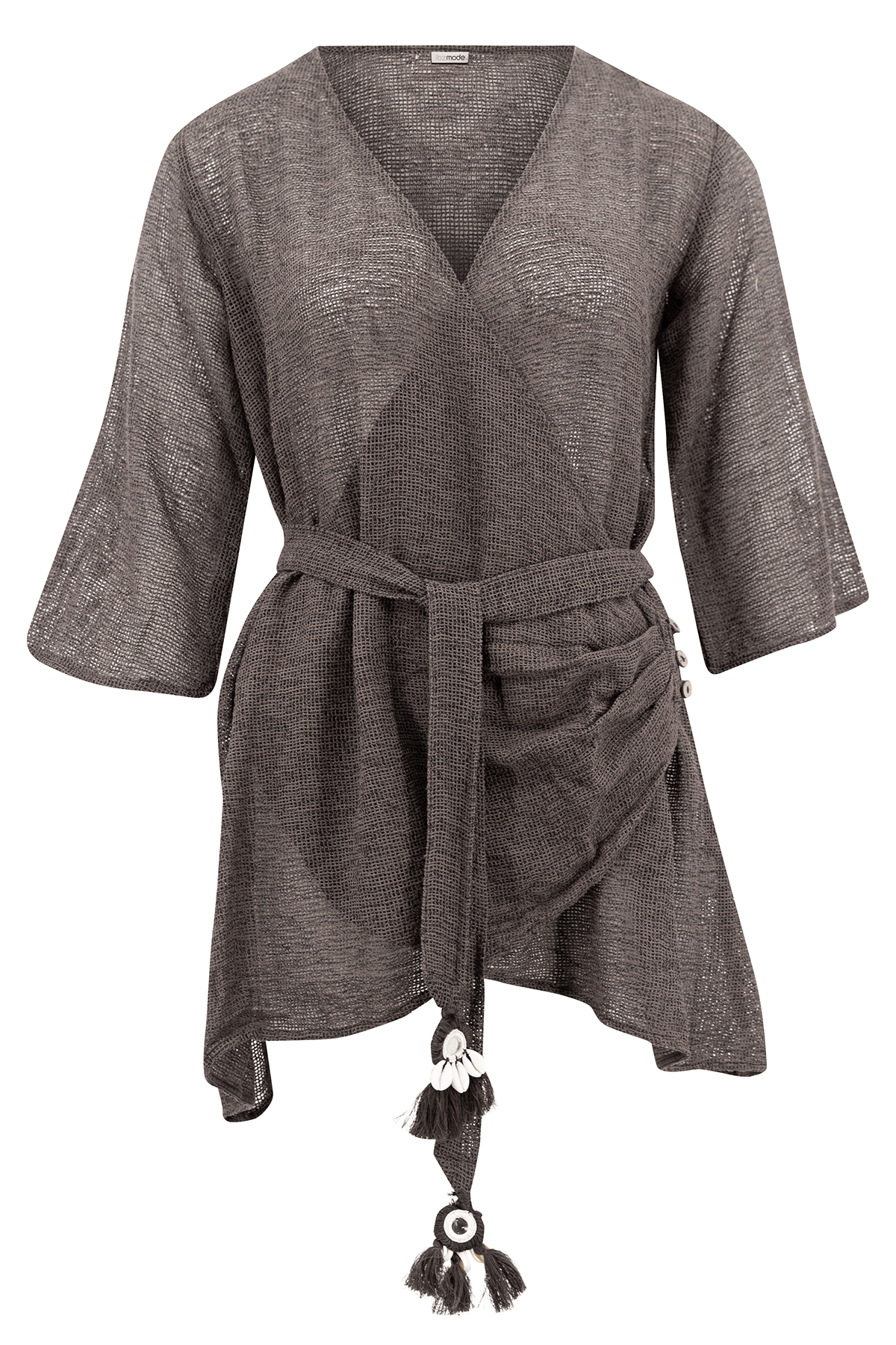 Wrap Dress Deya Dark Anthracite