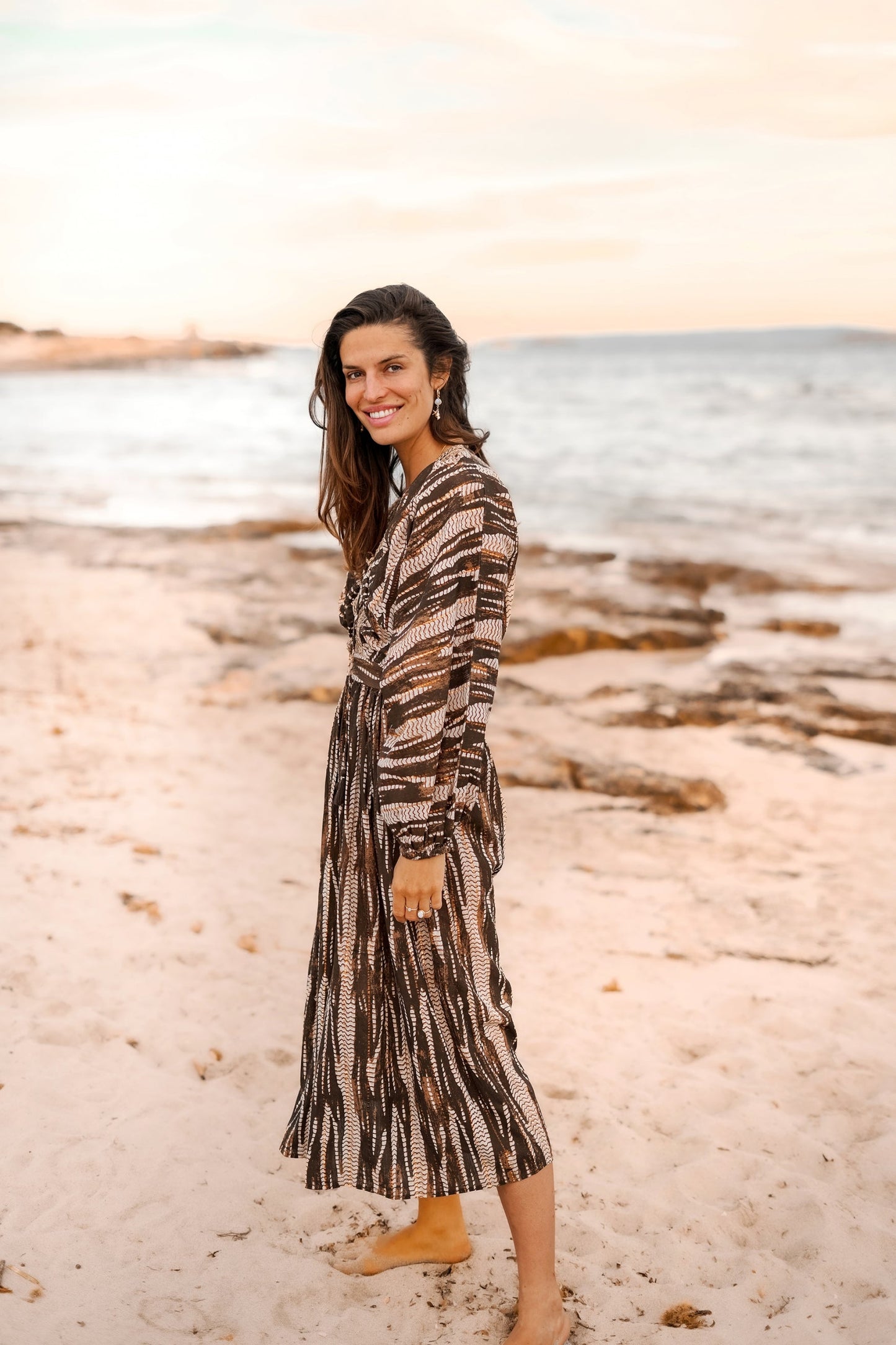 Dress Emika Brown Print