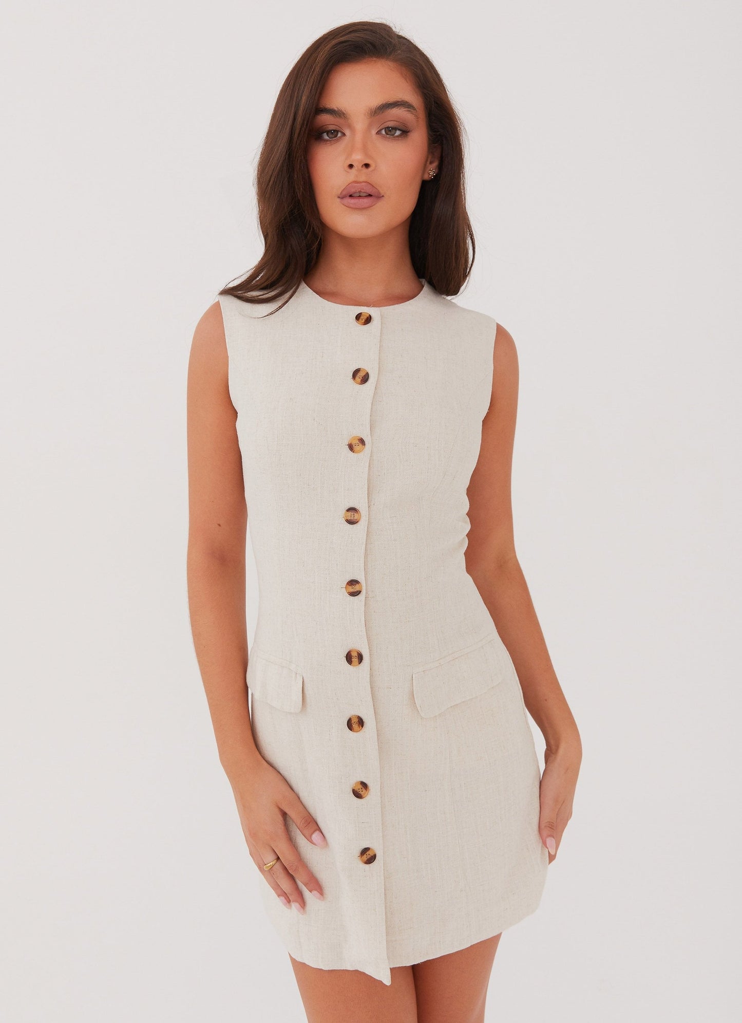 Castello Linen Vest Dress