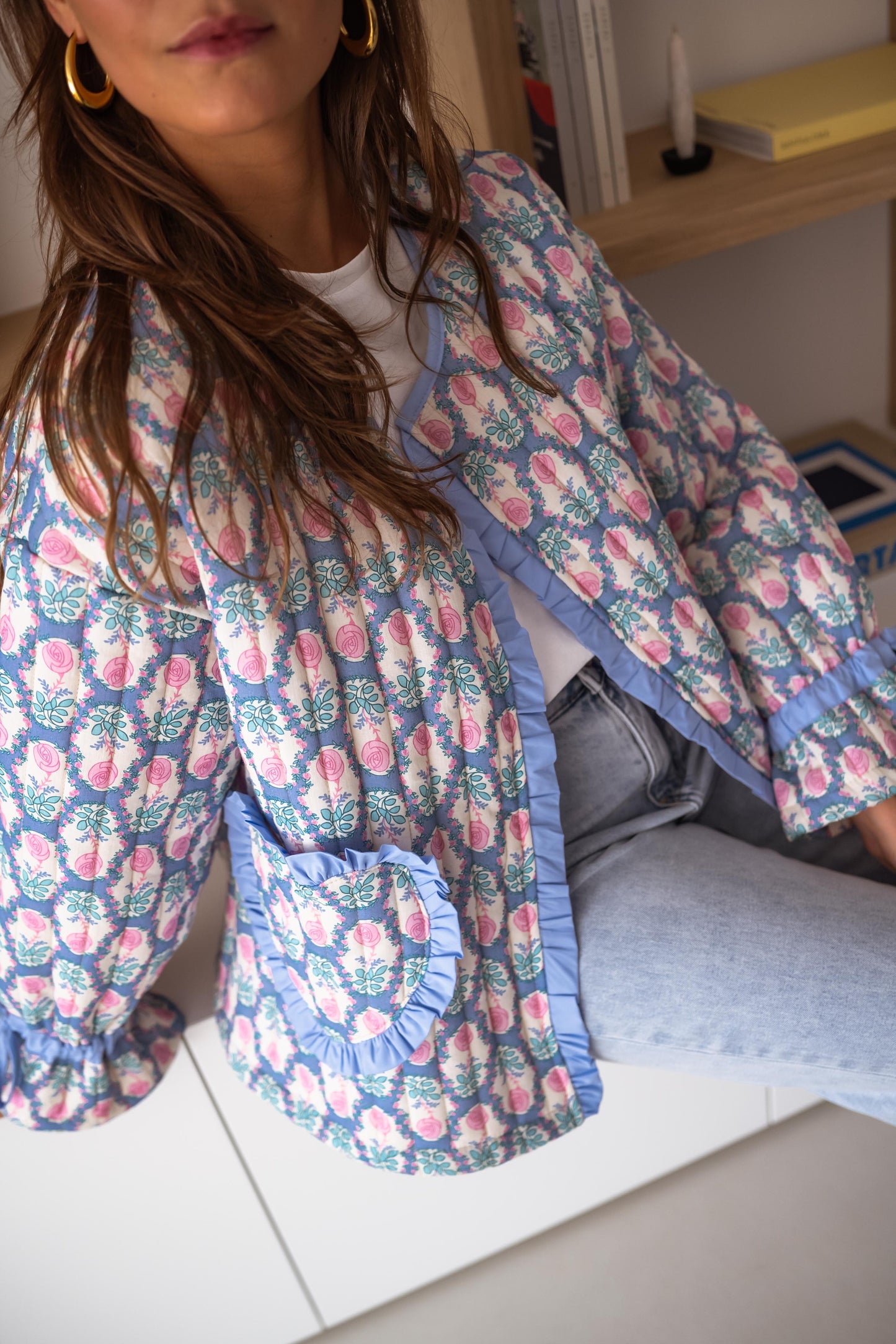 Veste Layna - à fleurs
