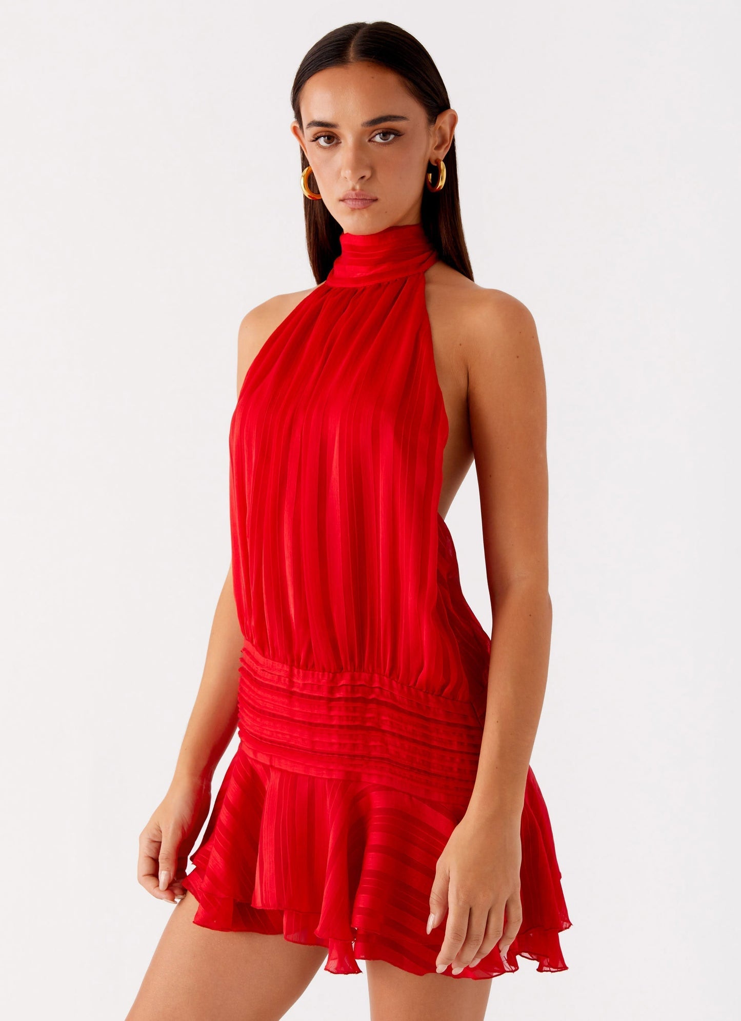 ALMA | ROBE COURTE À VOLANTS