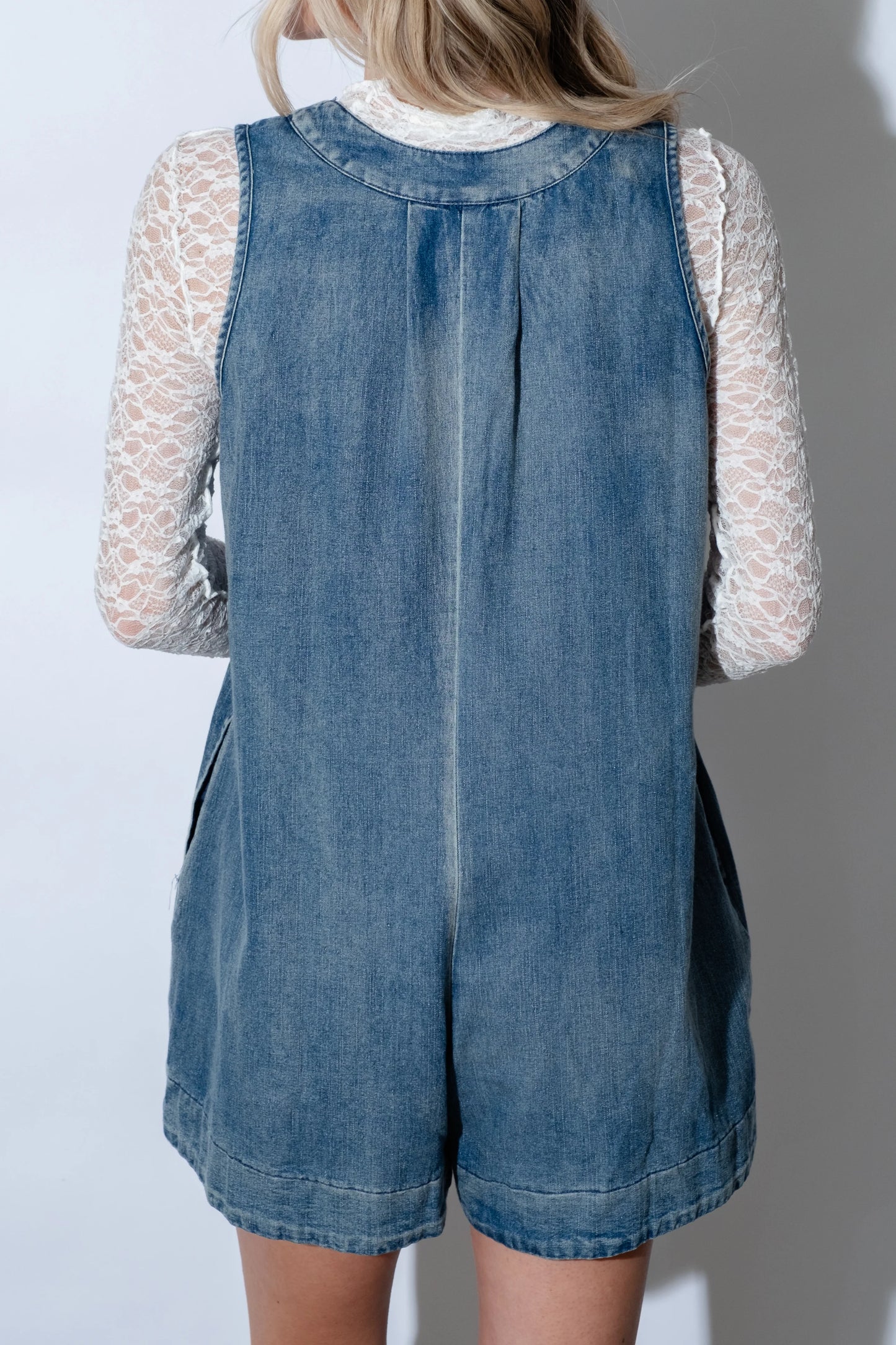 CHLOE | BARBOTEUSE EN DENIM AVEC NOEUD