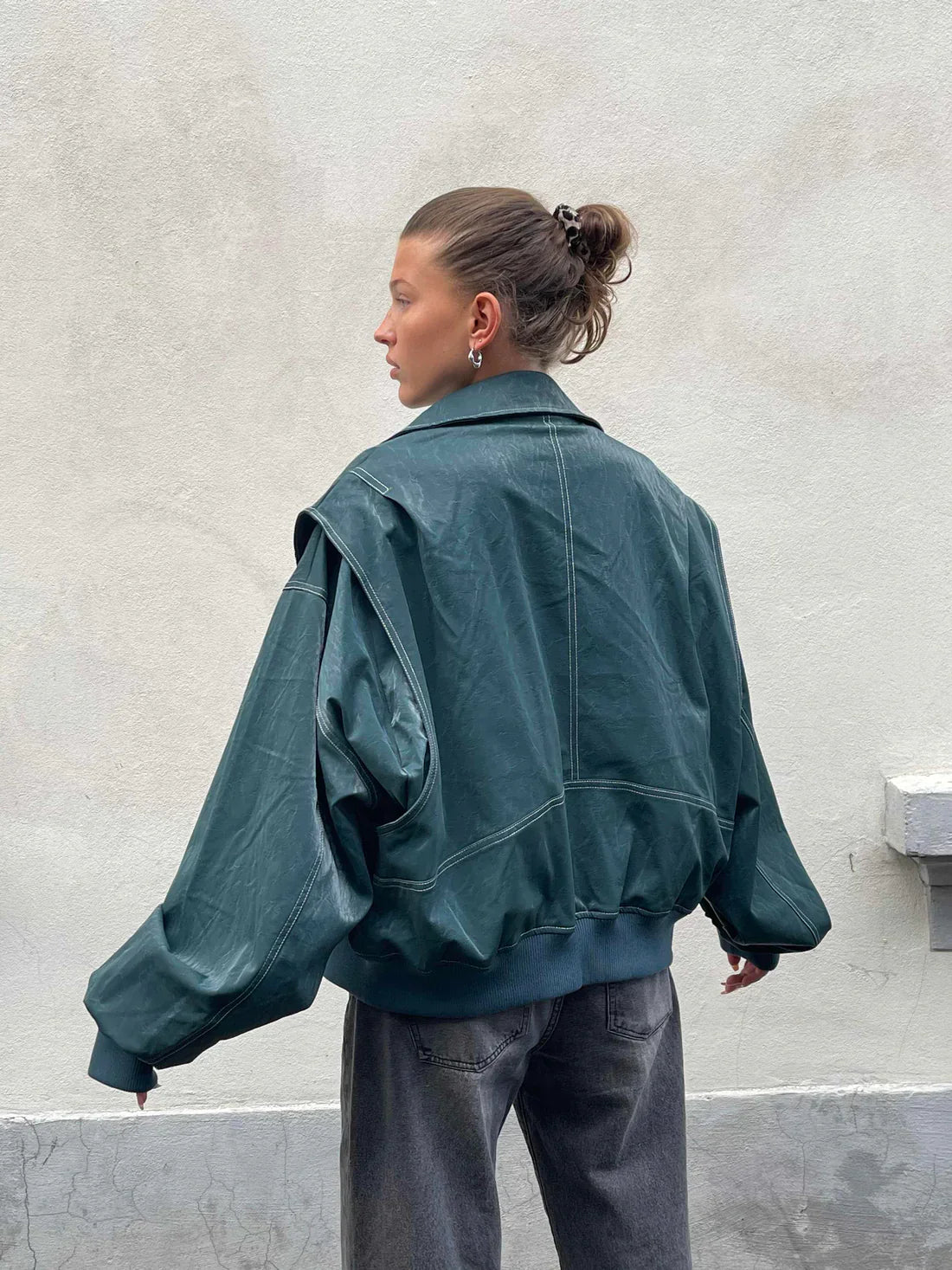OLIVIA | Oversized Contrast Jacket