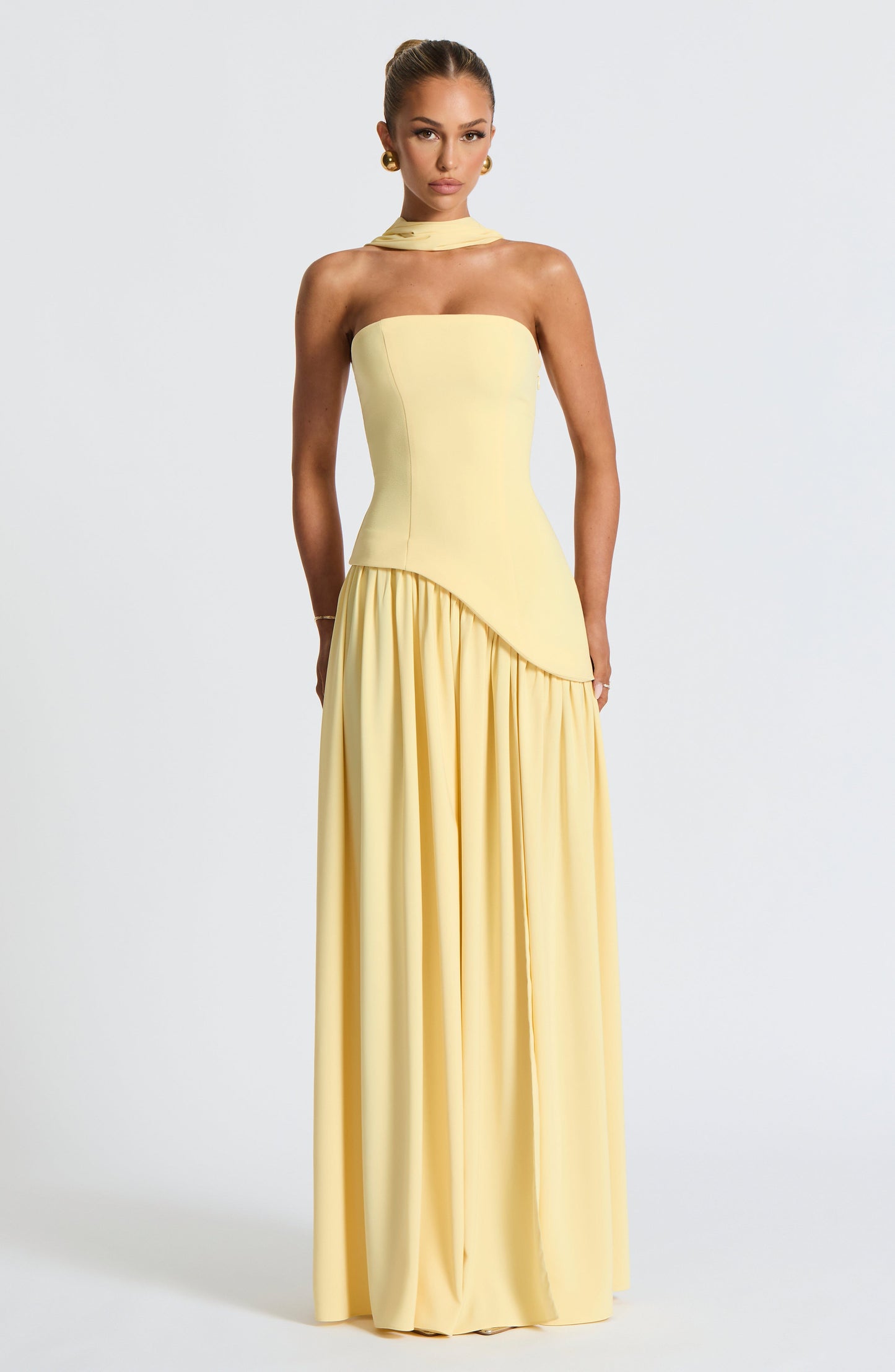 Chloe - Robe Longue Maliyah Citron