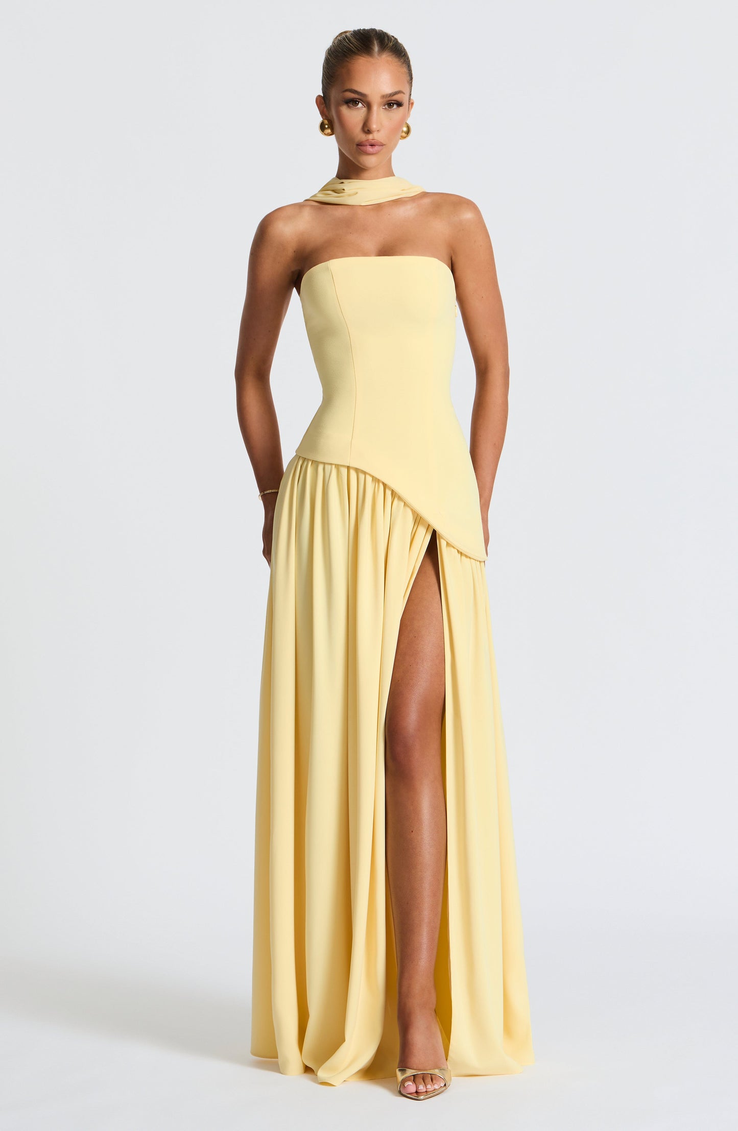 Chloe - Robe Longue Maliyah Citron