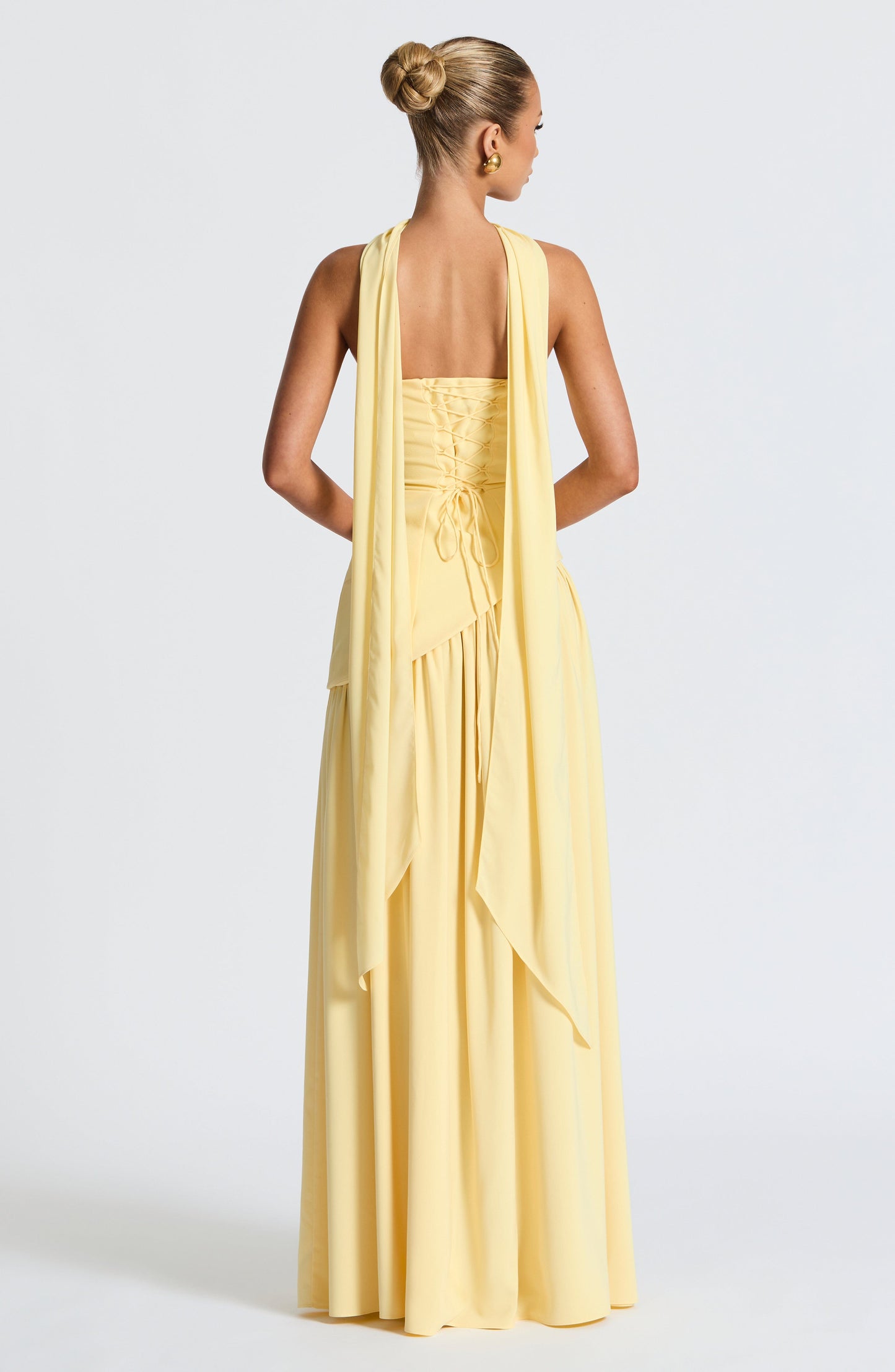 Chloe - Robe Longue Maliyah Citron