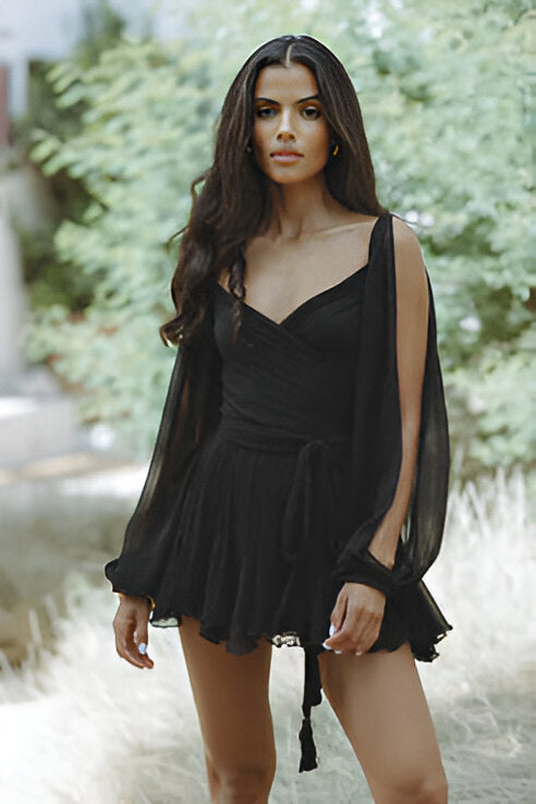 NATALIA | ROBE MINI EN CHIFFON