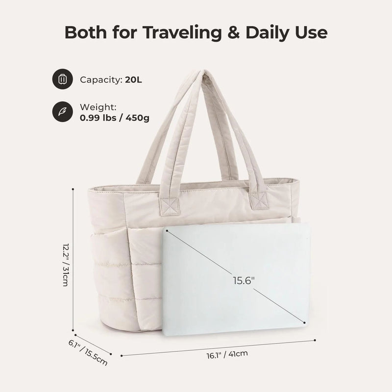 OLIVIA | Puffy Tote Bag
