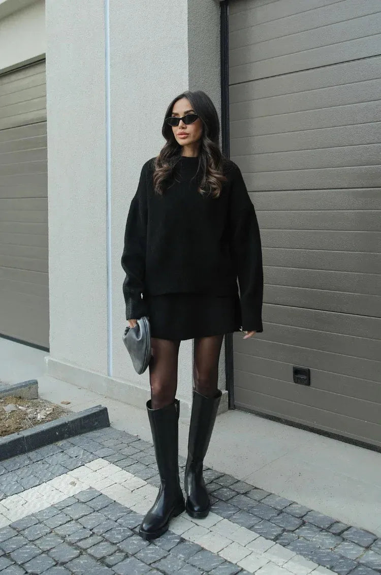 MARINE | ENSEMBLE COURT EN TRICOT