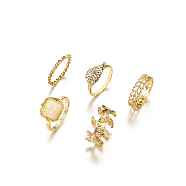 HAZEL | Golden Glow Ring Set