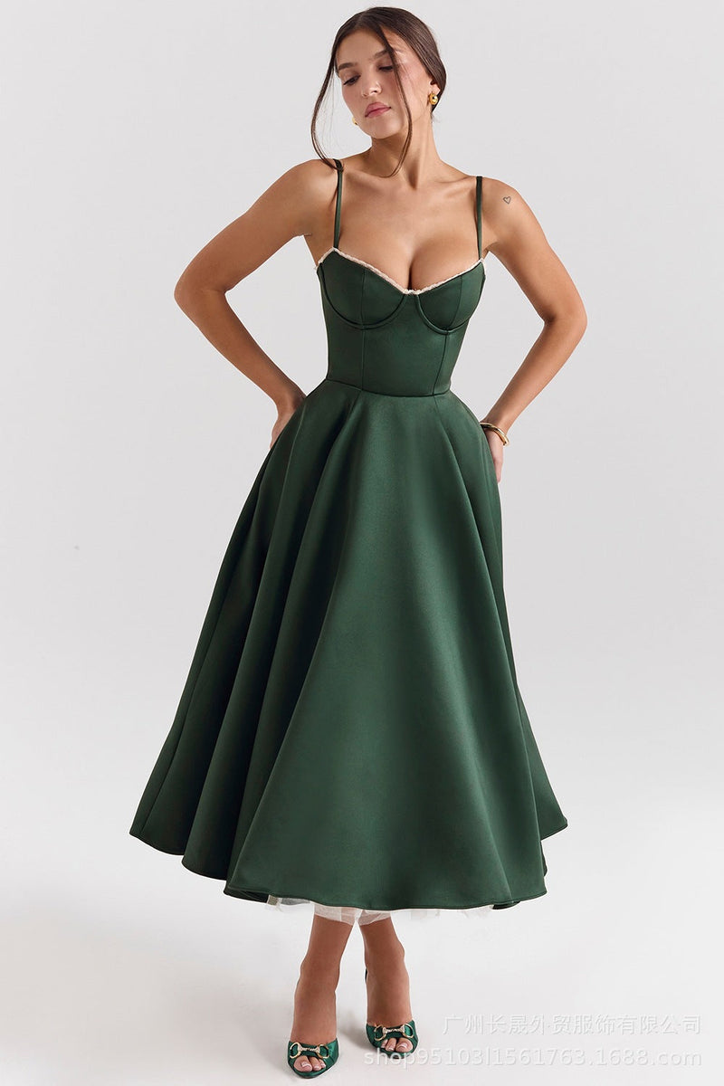 ISABEAU | ROBE MIDI ROMANTIQUE ET ÉLÉGANTE