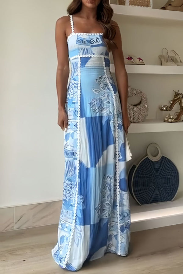 CHLOE | Robe longue à encolure échancrée