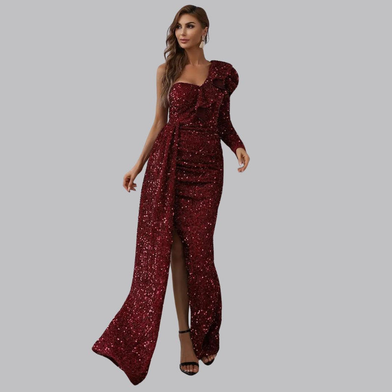 CHLOE - Robe longue scintillante