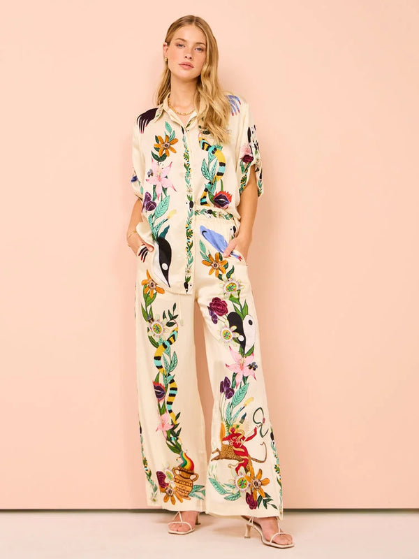 ISOLINE | ENSEMBLE BRODÉ TROPICAL