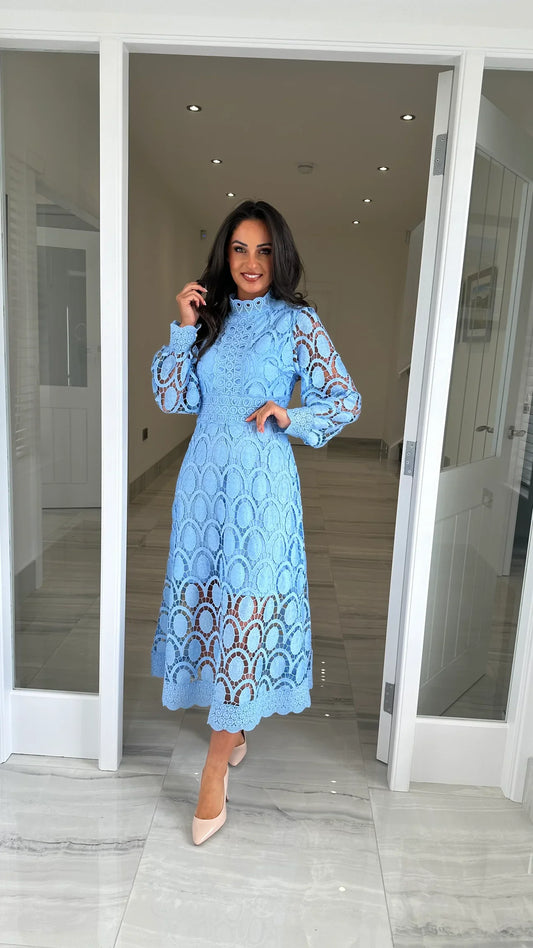 ILONA - ROBE MIDI ROMANTIQUE ET ÉLÉGANTE