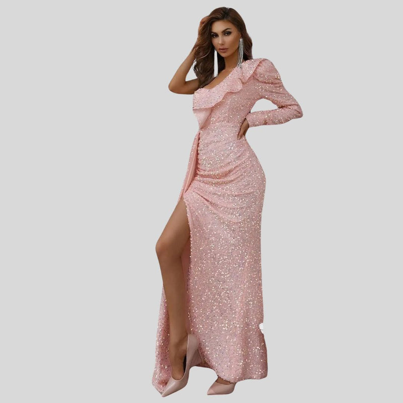 CHLOE - Robe longue scintillante