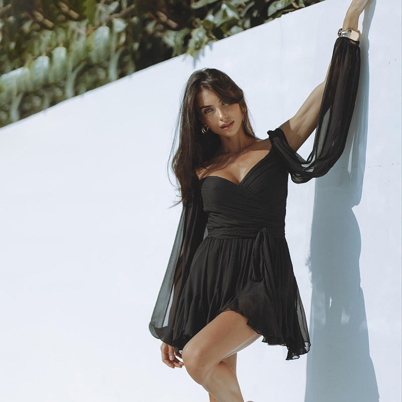CHLOE – Robe légère à manches ouvertes