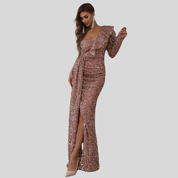 CHLOE - Robe longue scintillante
