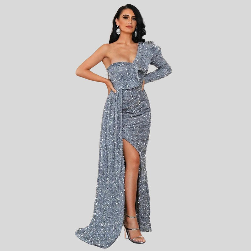 CHLOE - Robe longue scintillante