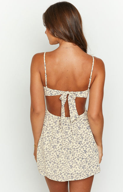 Dahlia Floral Cut-Out Dress