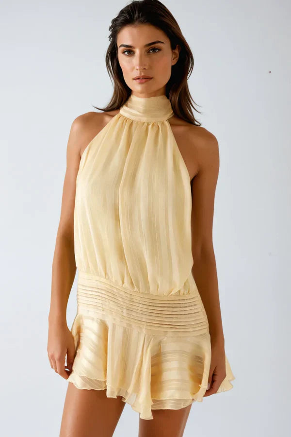 ALMA | ROBE COURTE À VOLANTS