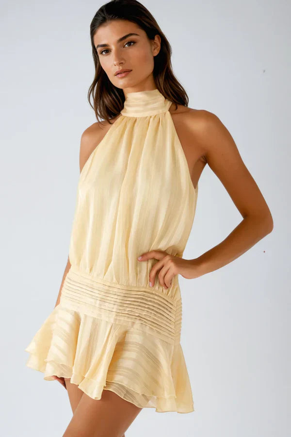 ALMA | ROBE COURTE À VOLANTS
