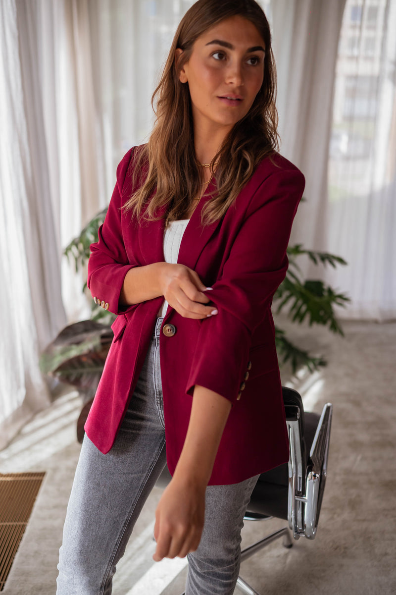 Blazer Wesley - bordeaux