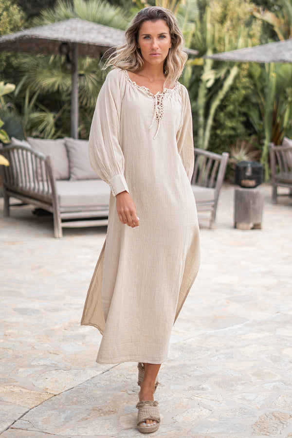 Long Kaftan Yira Sand