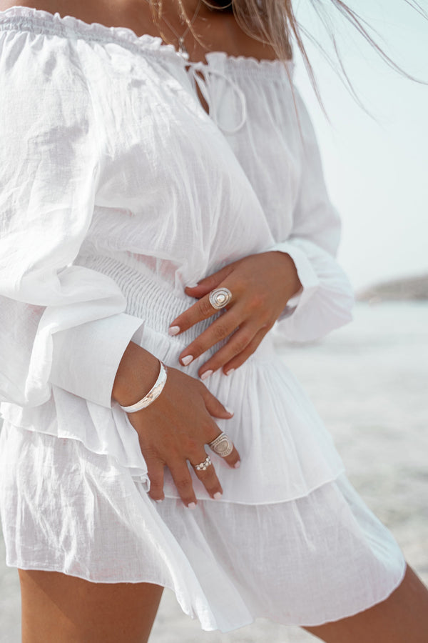 Short Dress Peralta Ivory