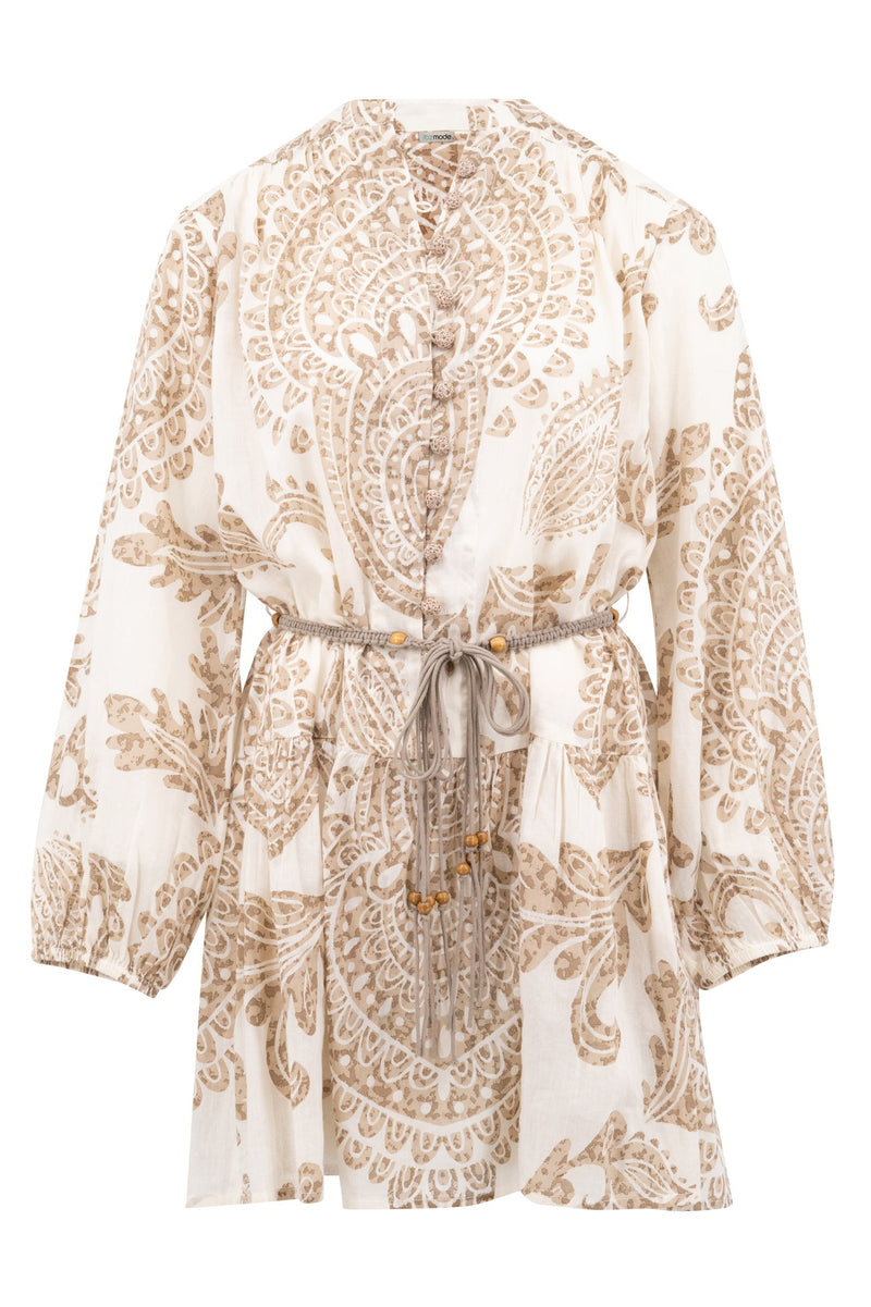 Short Dress Adella Taupe