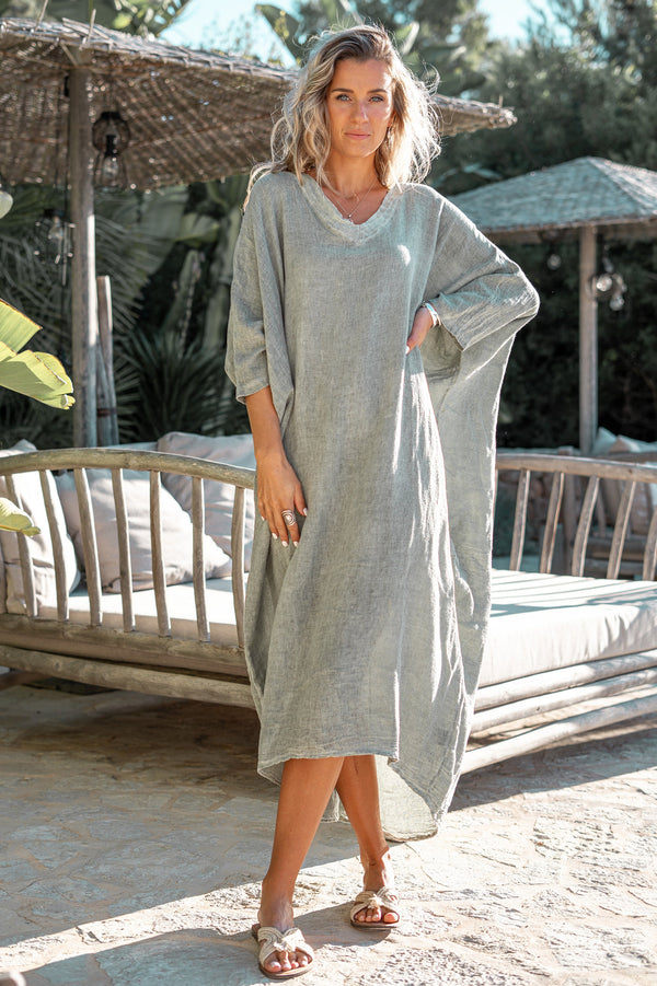 Long Kaftan Laia Khaki