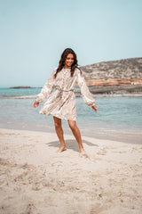 Short Dress Adella Taupe