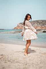 Short Dress Adella Taupe