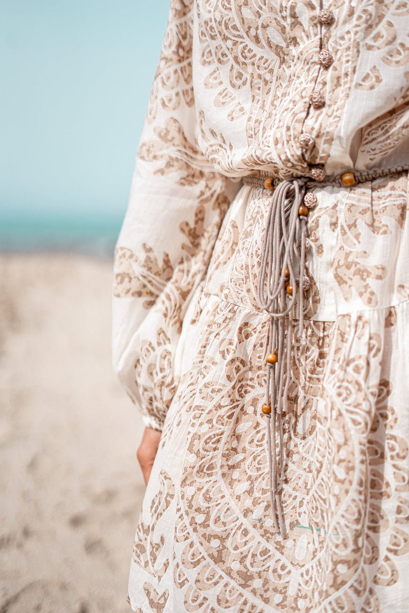 Short Dress Adella Taupe