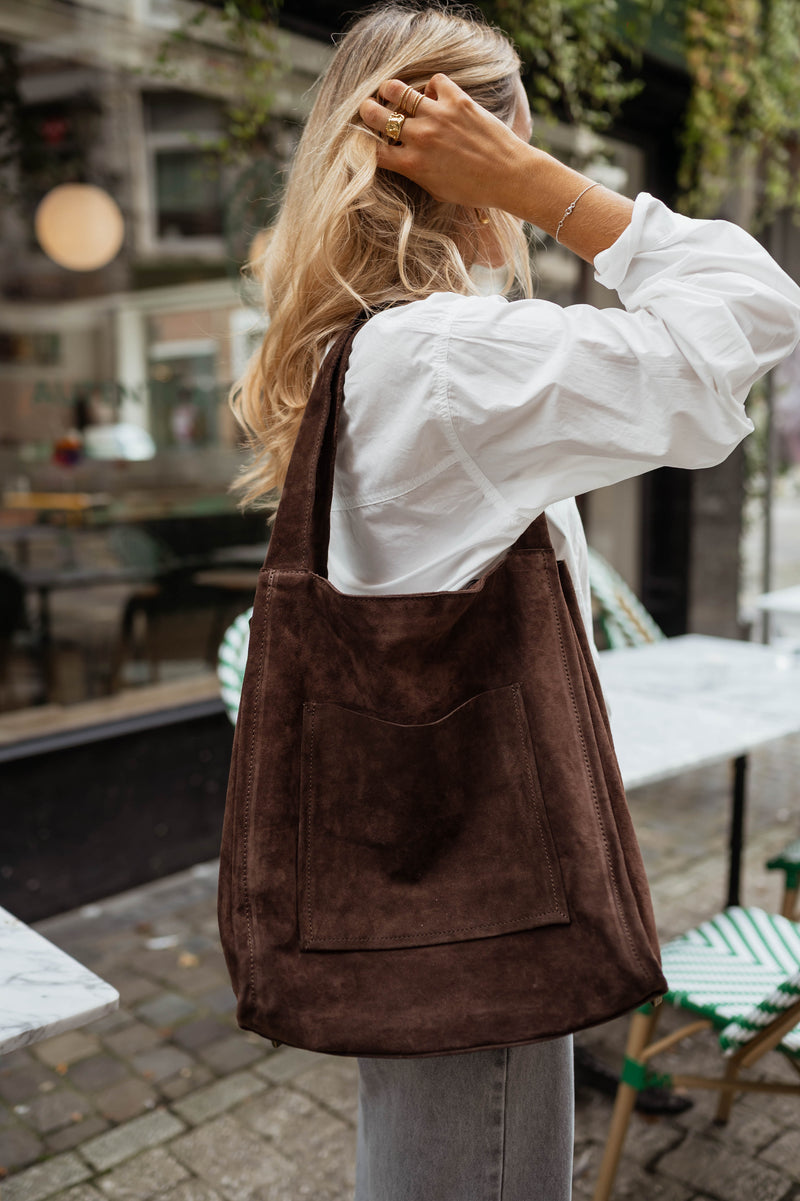 Sac Pascal - en daim brun