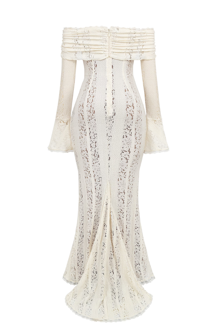 LORÉNA | ROBE LONGUE EN DENTELLE ÉLÉGANTE