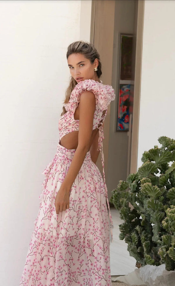 Robe longue imprimée Isla