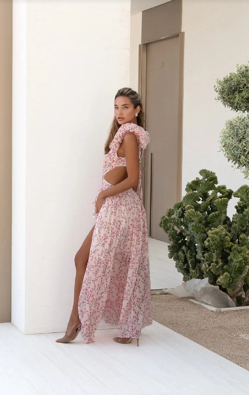 Robe longue imprimée Isla