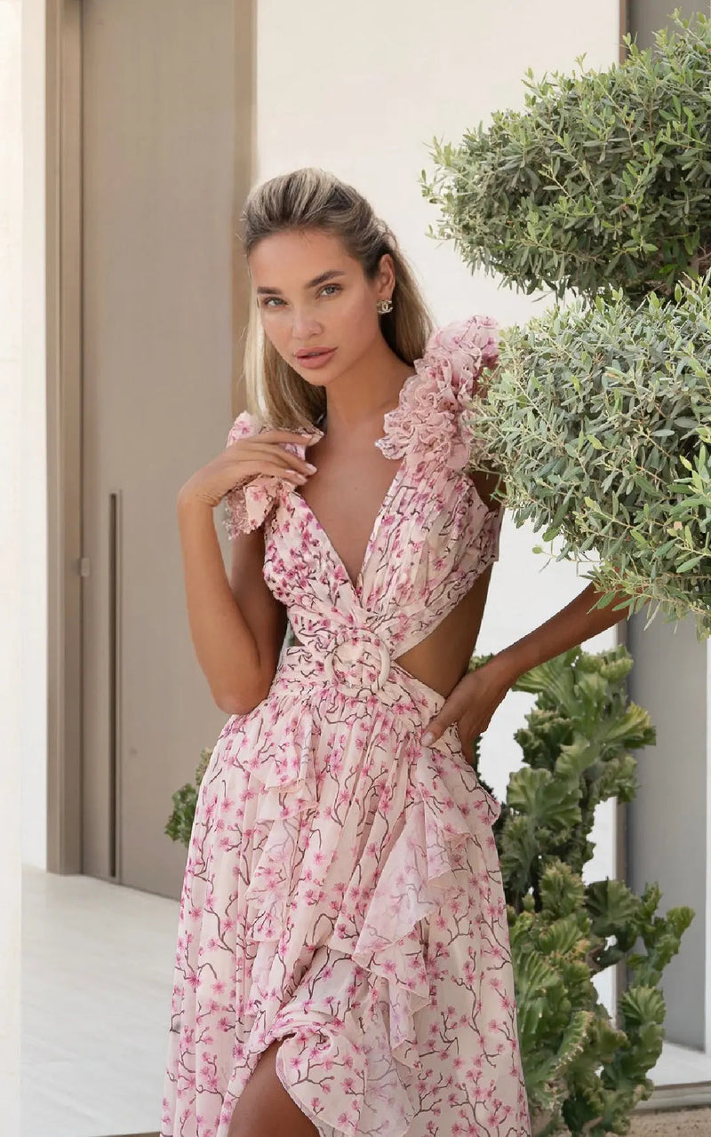 Robe longue imprimée Isla