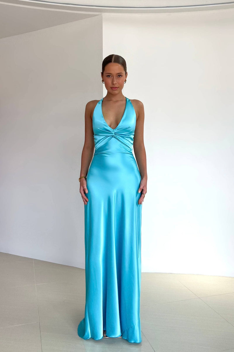 RUTH - ROBE HALTER EN SATIN