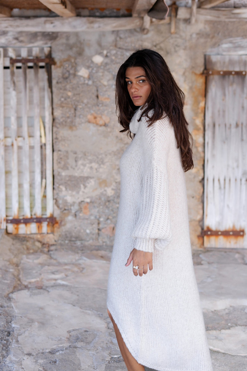 Long Sweater Dress Bodine Beige