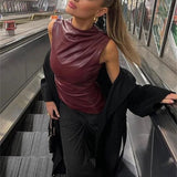 Claudine | Haut en cuir