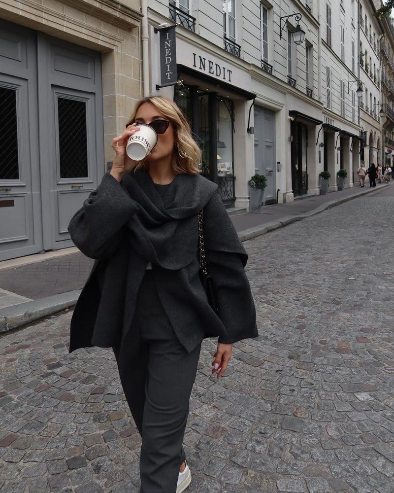 OLIVIA | Short Cape Coat