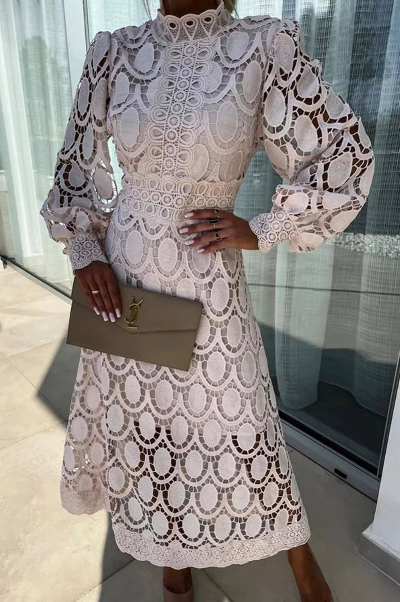 ILONA - ROMANTISCHE EN ELEGANTE MIDI-JURK 