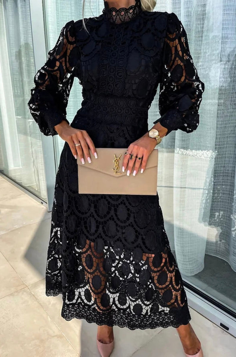 ILONA - ROMANTISCHE EN ELEGANTE MIDI-JURK 
